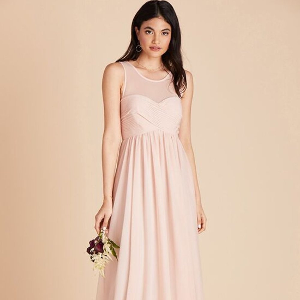 NWT Birdy Grey Ryan Pale Blush Pink Bridesmaid Dress Size Small
